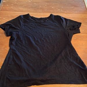 Pink open back tie shirt